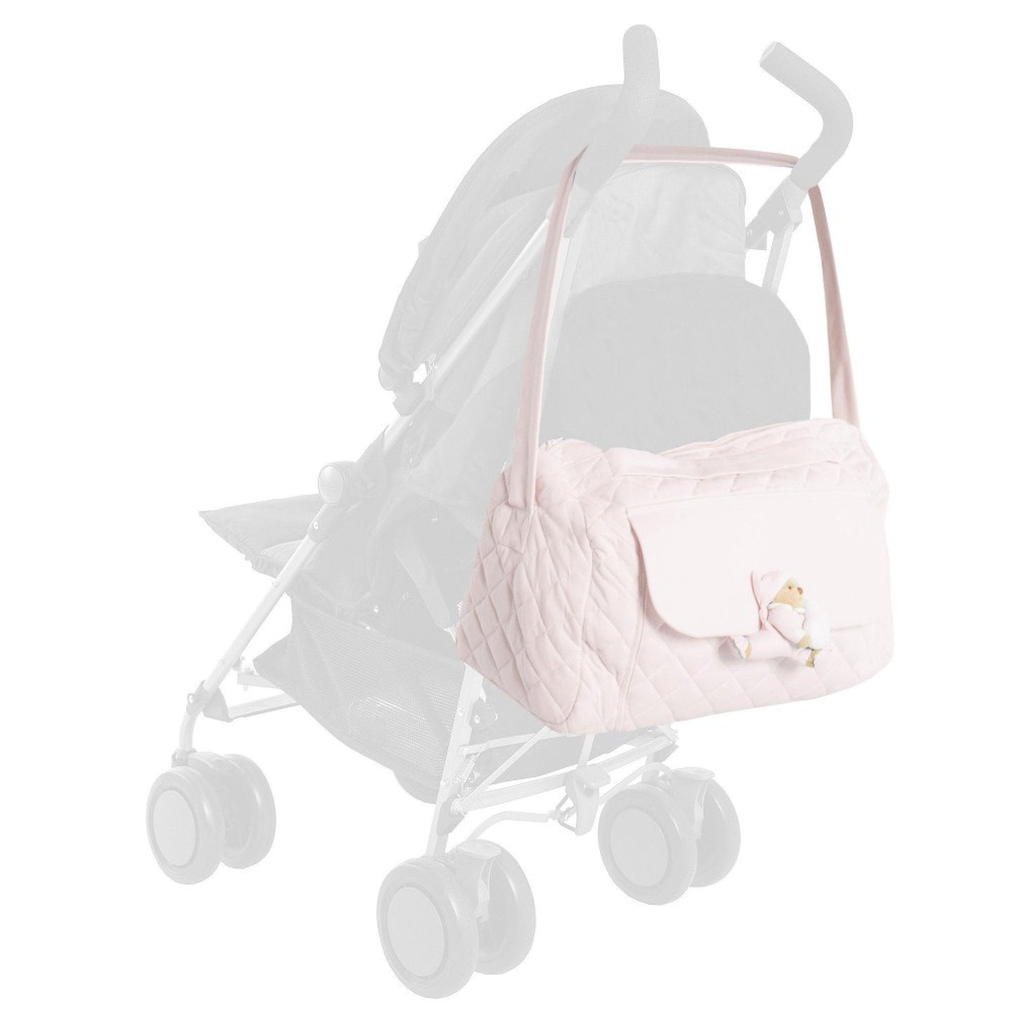 Borsa Mamma Puccio in tessuto rosa