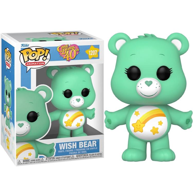 Funko Pop! Animation Care Bears 40th (1207) Wish Bear Vinyl Figur 9cm