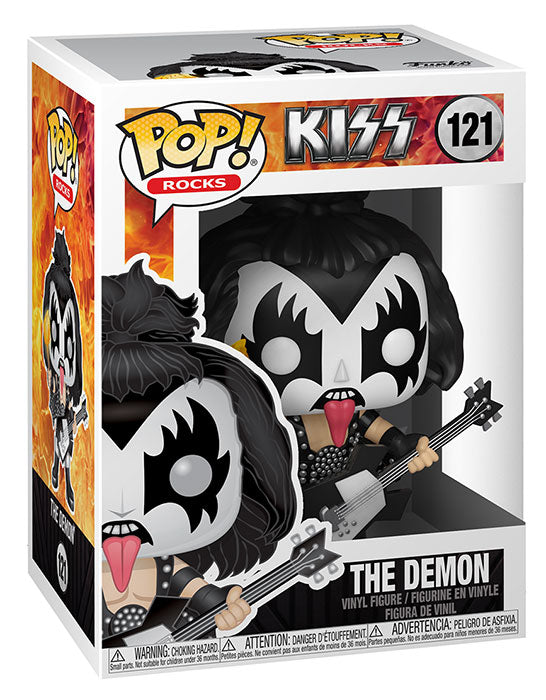 Funko Pop! Rocks Kiss – (121) The Demon Musik-Vinylfigur Sänger der 90er Jahre