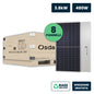 Photovoltaic System 3.8 kW with 8 480 W Monocrystalline N-Type TOPCon Panels