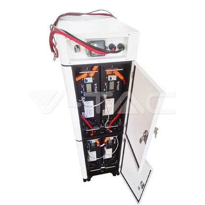 Armadio V-TAC con Cablaggio per 4 Batterie Fotovoltaiche - Max 100A