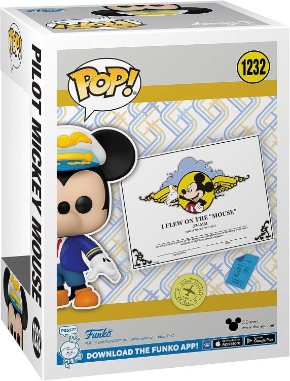 Funko Pop! Disney Mickey Mouse (1232) Pilot Mickey Mouse Special Edition Vinyl