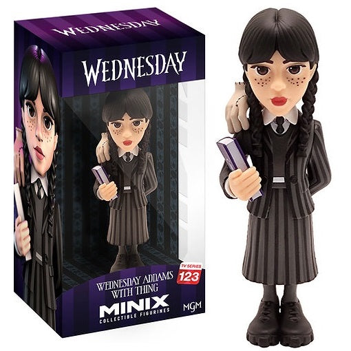 Minix: Wednesday Addams W/ Thing (Tv Series 123) Figure Mercoledi E Mano 12cm