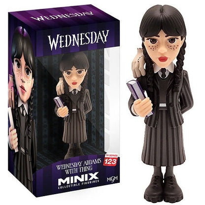 Minix: Wednesday Addams W/ Thing (Tv Series 123) Figure Mercoledi E Mano 12cm