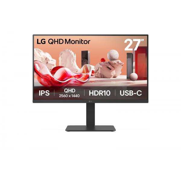 LG 27BA65QB-B.AEU Monitor PC 68,6 cm (27") 2560 x 1440 Pixel 2K LCD Nero [27BA65QB-B.AEU]
