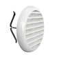 Universal Round Grille with White ASA Spring Ø External 155 mm Ø Internal 80/125 mm