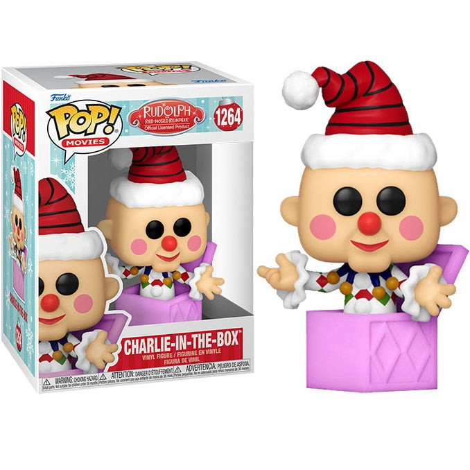 Funko Pop! Movies Rudolph (1264) Charlie-In-The-Box Vinylfigur 9 cm