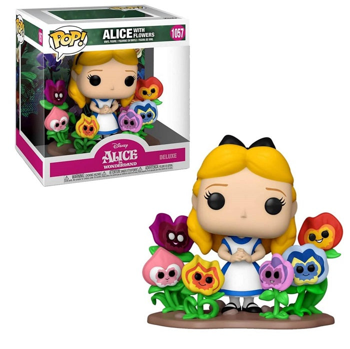 Funko Pop Deluxe Alice mit Blumen 1057 - Alice im Wunderland zum 70. Jubiläum Figur 15cm