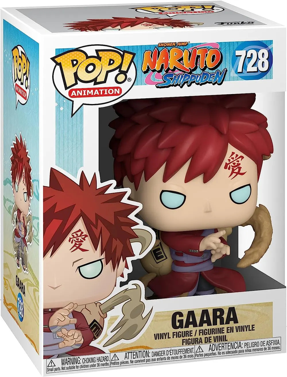 Funko Pop ! Animation Naruto Shippuden - (728) Gaara Vinyl Figure Sabbia 9Cm