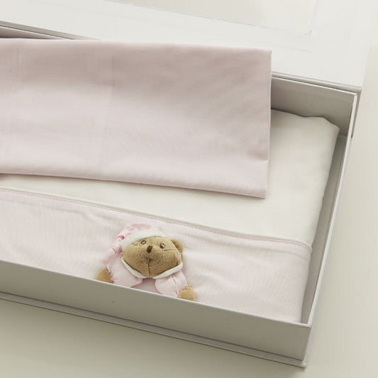 Puccio Set Lenzuola 3 pezzi Letto "Sei la mia stella" Rosa