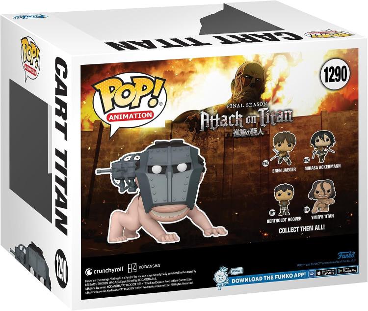 Funko Pop! Animation – Attack On Titan (1290) Cart Titan Vinyl 15cm Special Exm