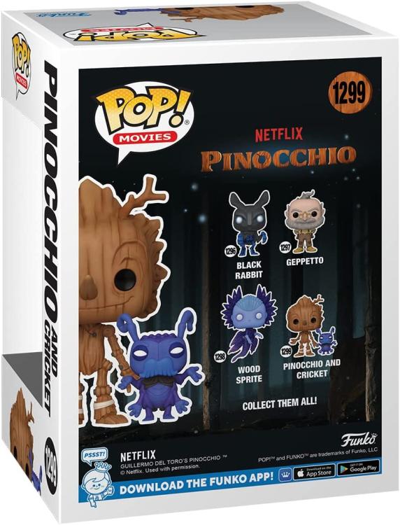Funko Pop ! Movies: Pinocchio (Netflix) Pinocchio & Cricket (1299) Vinyl  Figure