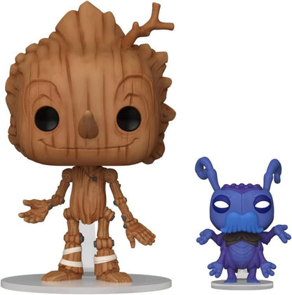 Funko Pop ! Movies: Pinocchio (Netflix) Pinocchio & Cricket (1299) Vinyl  Figure