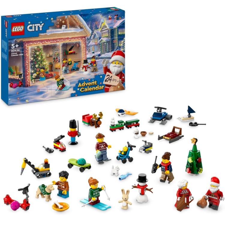 Lego Calendario Dell'Avvento: Lego City 2024 (24Pz Gifts) Advent Calendar 60436