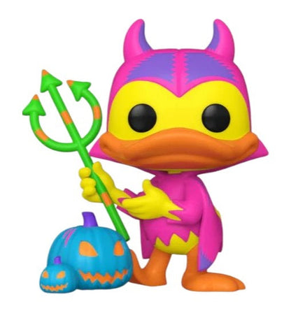 Funko Pop ! Disney - Mickey and friends - Devil Donald With Pumpkin (1446) - Black Light Chase Limited Edition