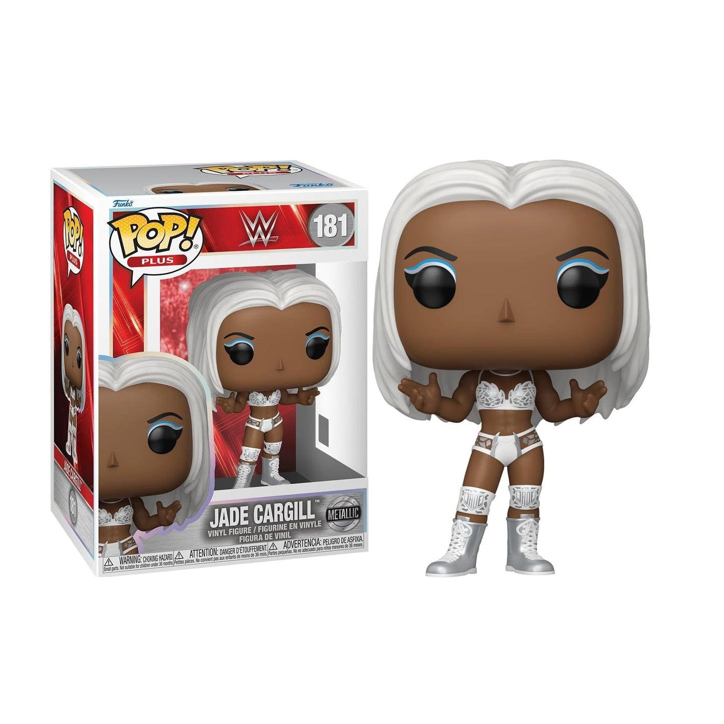 Funko Pop! Plus – Jade Cargill (181) WWE – Vinylfigur 10cm – Metallic