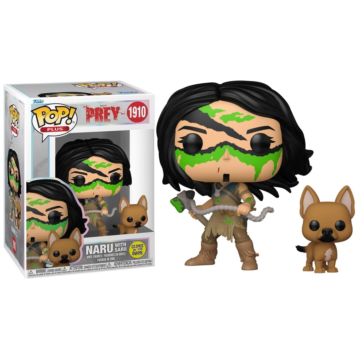 Funko Pop! Plus - Prey - Naru mit Sarii (1910) „Glows In The Dark“ Vinylfigur 10cm