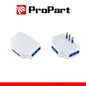 Adattatore presa tripla,3 prese 2P+T 10/16A bipasso, Spina 16a laterale