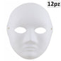 12 BLANK FULL FACE MASKS FOR PAINTING CARNIVAL THEATRE MEN WOMEN