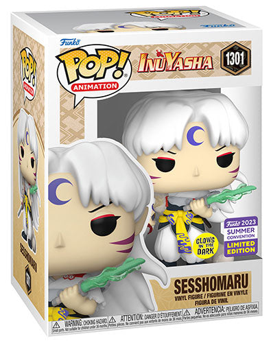 Funko Pop! Animation Inuyasha - (1301) Sesshomaru W/Schwert Glühendes Vinyl Figur