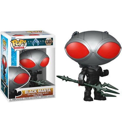 Funko Pop ! Movies Acquaman And The Lost Kingdom (1303) Black Manta Vinyl Figure
