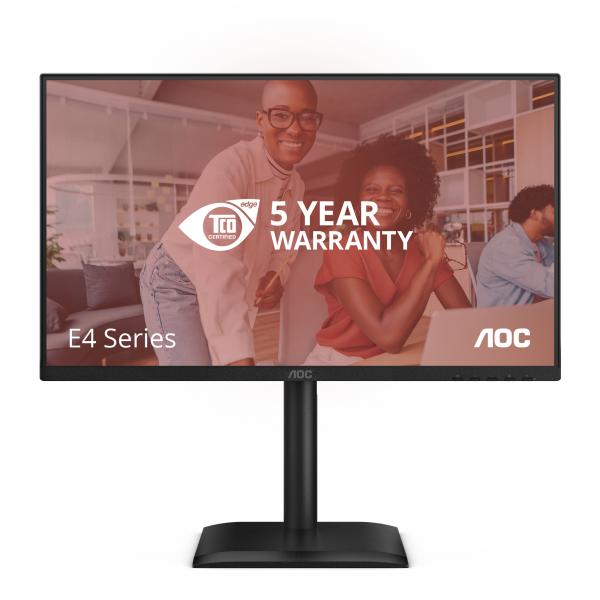 AOC MONITOR 23,8 LED IPS FHD 16:9 4MS 300 CDM 120hz, PIVOT, VGA/DP/HDMI, MULTIMEDIALE [24E4U]