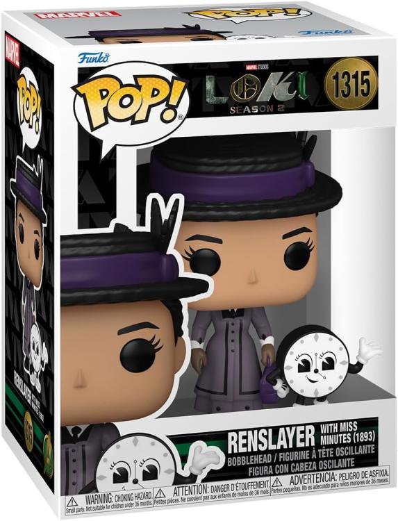 Funko Pop ! Marvel Loki (1315) Renslayer & Miss Minutes Figure Serie Tv Disney+