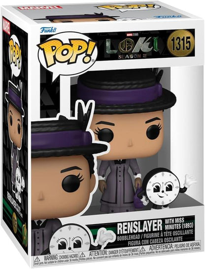 Funko Pop ! Marvel Loki (1315) Renslayer & Miss Minutes Figure Serie Tv Disney+