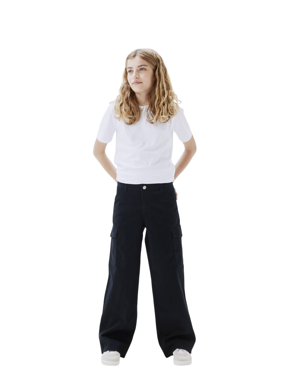 name it pantalone cargo per ragazzi con vestibilità regolare Frose 13220718 nero