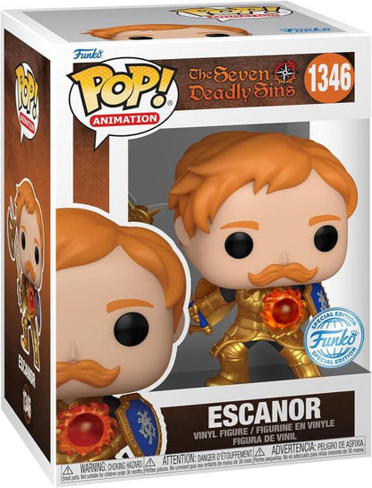 Funko Pop ! Animation Seven Deadly Sins (1346) Escanor W/Axe Special Edition Exm