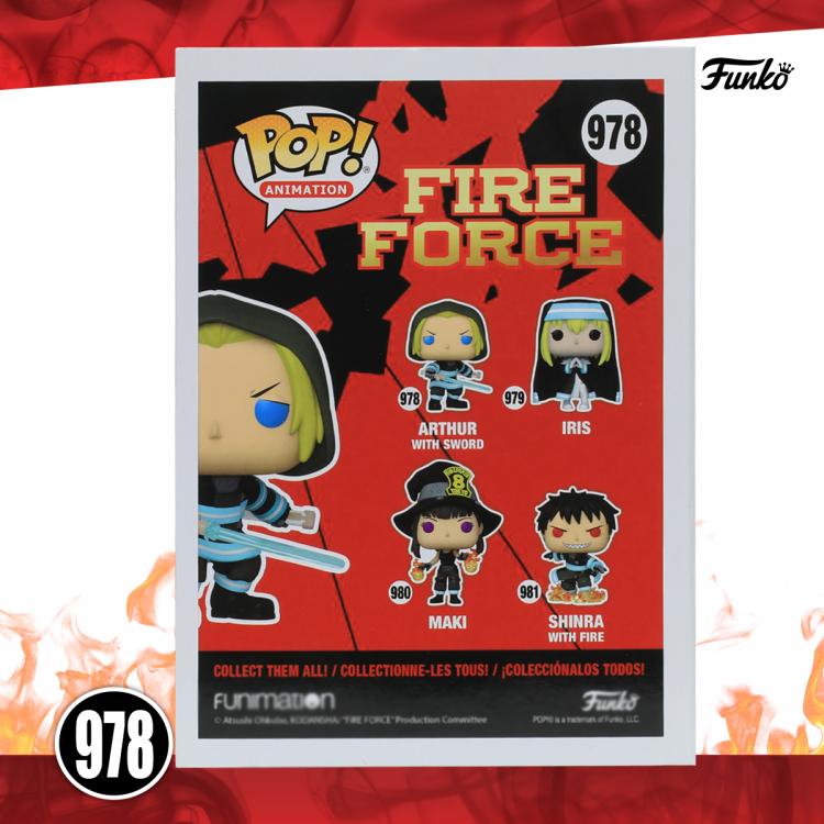 Funko Pop! Animation Fire Force – (978) Arthur mit Schwert Figur Anime 9 cm