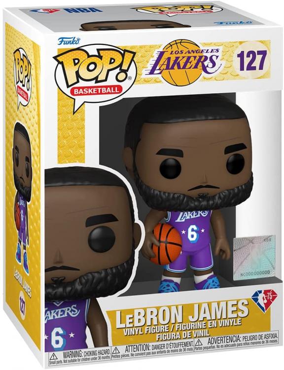Funko Pop! Basketball NBA Los Angeles Lakers - (127) Lebron James Away Trikot 9cm