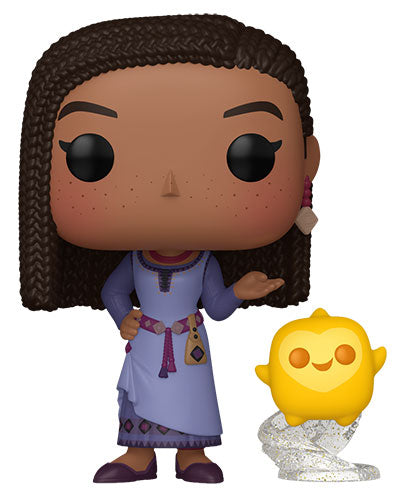 Funko Pop! Disney Wish (1390) Asha With Star Vinyl Figur 9cm Sammlerstück