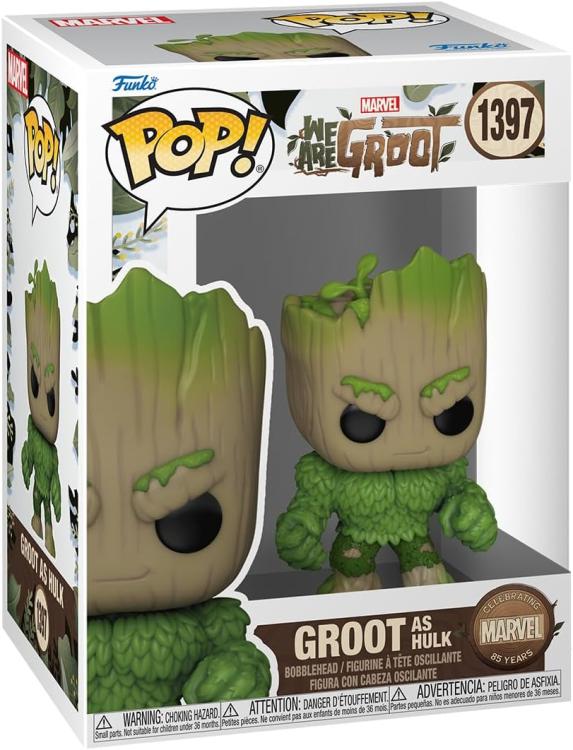 Funko Pop! Marvel We Are Groot (1397) Groot als Hulk Vinyl-Figur 9 cm
