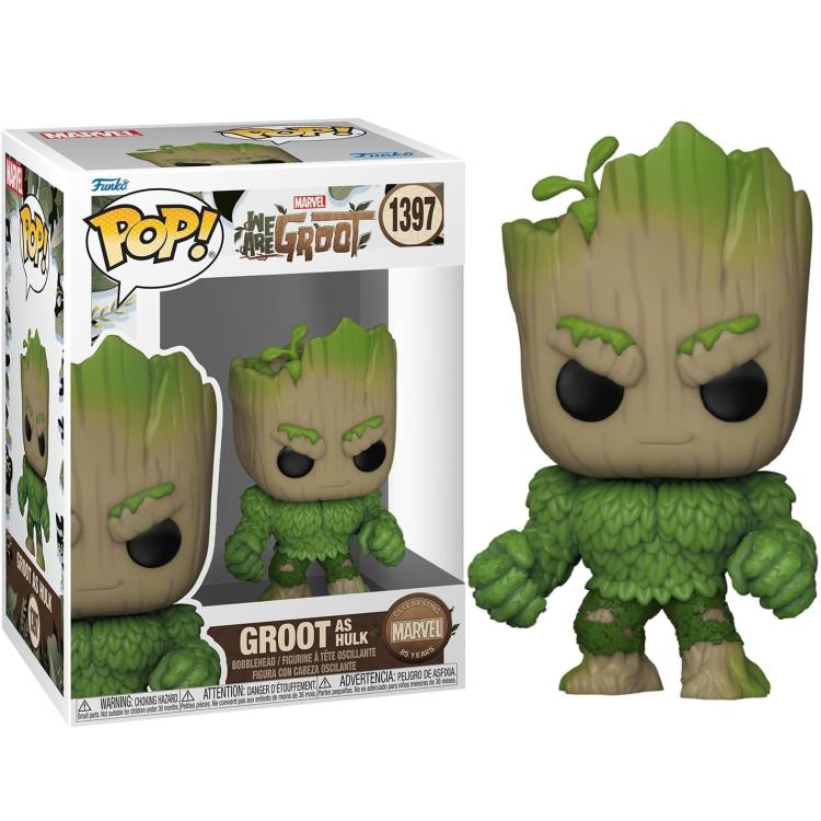 Funko Pop! Marvel We Are Groot (1397) Groot als Hulk Vinyl-Figur 9 cm