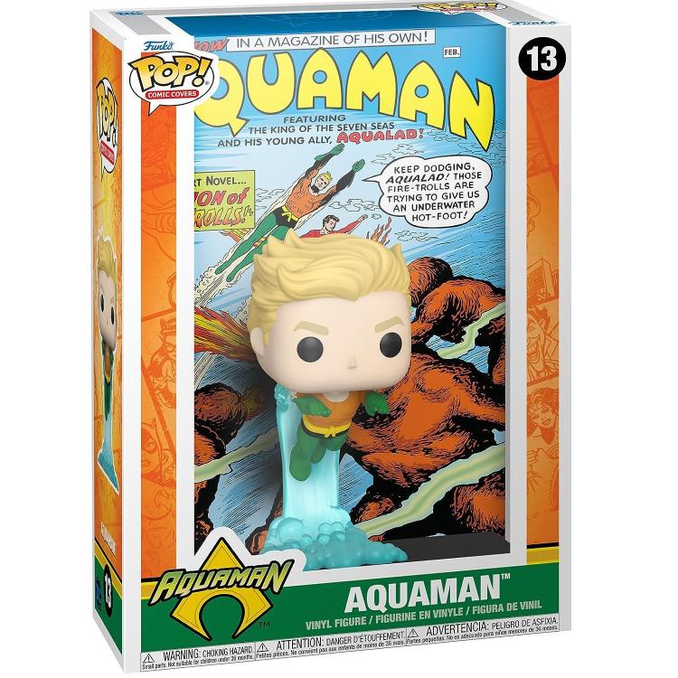 Funko Pop! Comic Cover DC - (13) Aquaman Vinylfigur 9 cm Superheld Neu