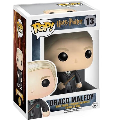 Funko Pop ! Harry Potter - (13) Draco Malfoy W  /Bacchetta Vinyl Figure 9Cm