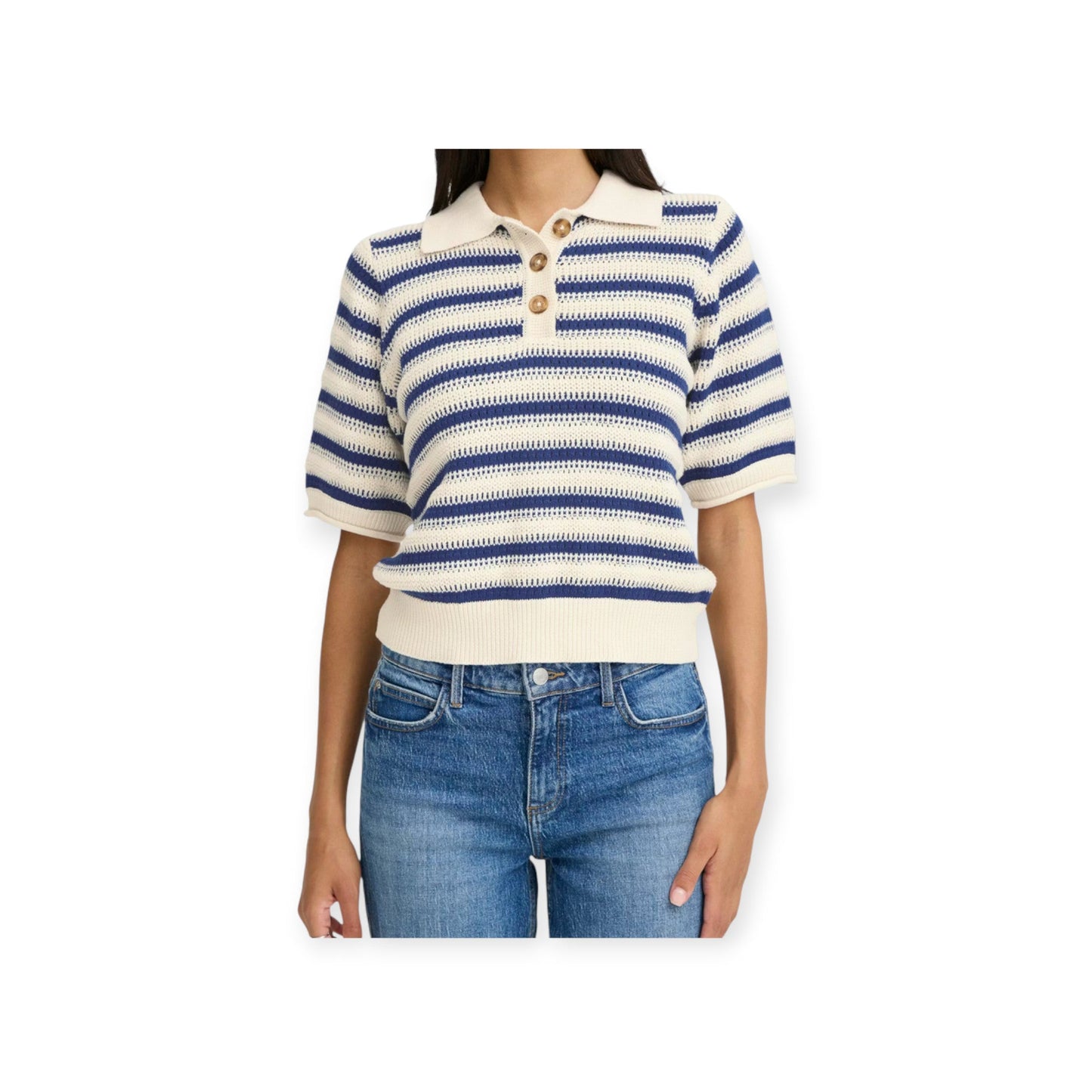 b.young BYMIKALA Pullover Polo donna 20818398 Medieval Blue