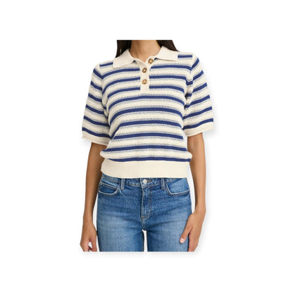 b.young BYMIKALA Pullover Polo donna 20818398 Medieval Blue