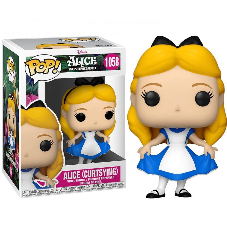 Funko Pop ! Disney Alice In Wonderland 70Th - (1058) Alice Curtsying Figure 9cm