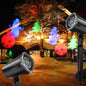 Outdoor Christmas Laser Projector Garden LED Snow Christmas Tree Star Lights