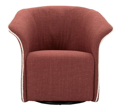 Poltrona Girevole Siena Bordeaux CM 83,5X66X80 Elegante