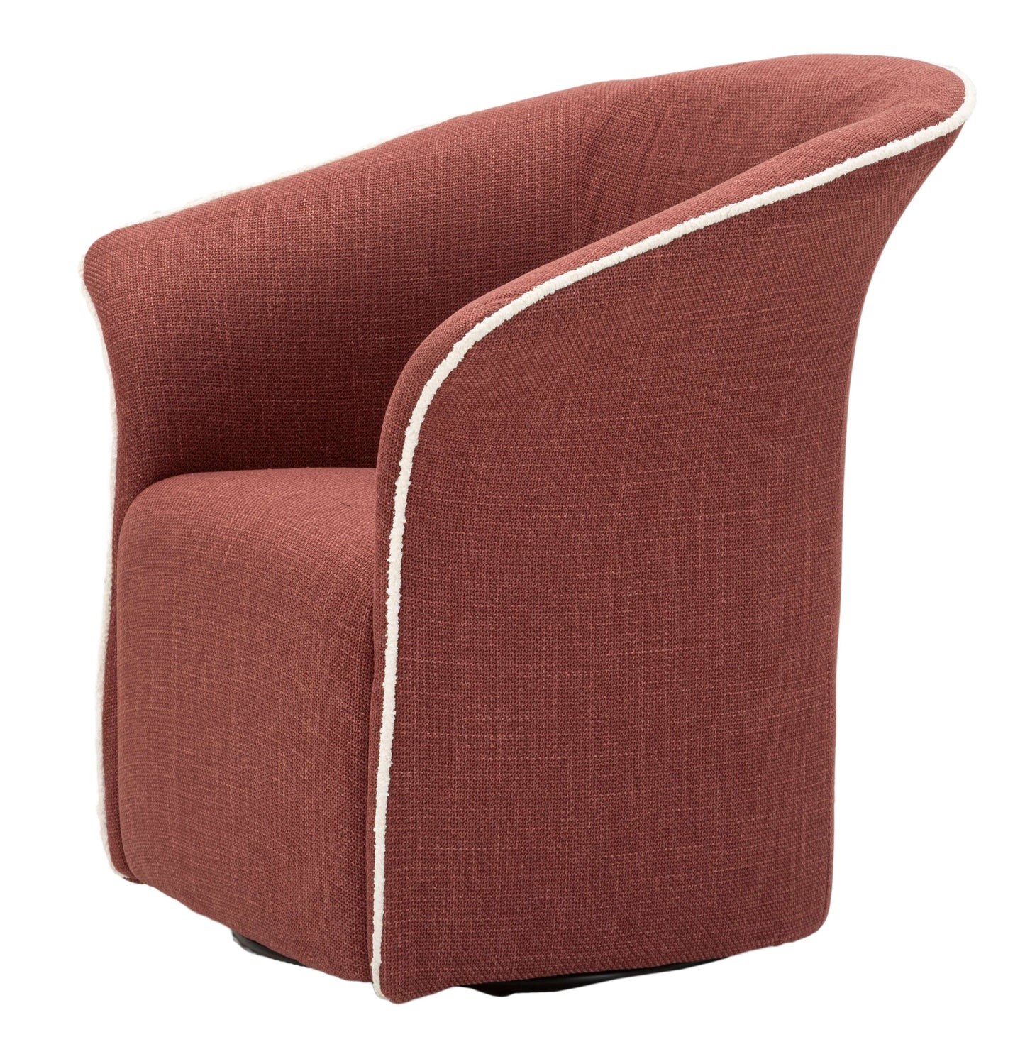 Poltrona Girevole Siena Bordeaux CM 83,5X66X80 Elegante