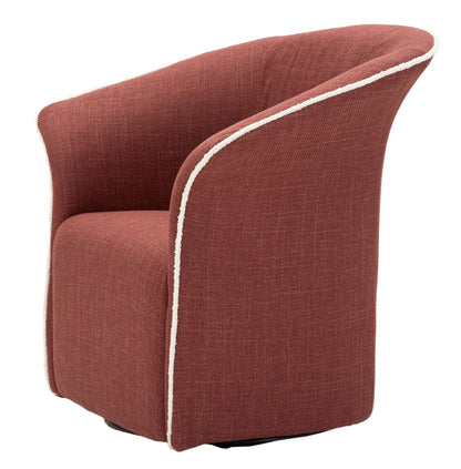 Poltrona Girevole Siena Bordeaux CM 83,5X66X80 Elegante