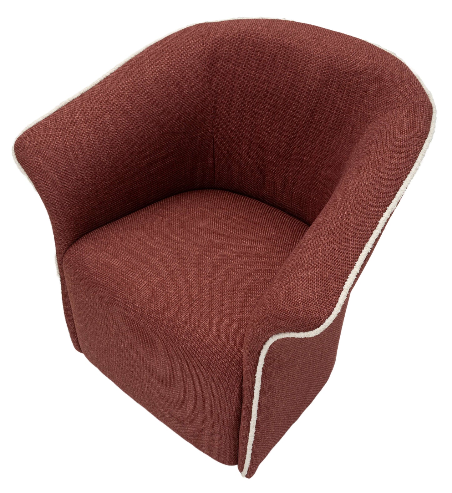 Poltrona Girevole Siena Bordeaux CM 83,5X66X80 Elegante
