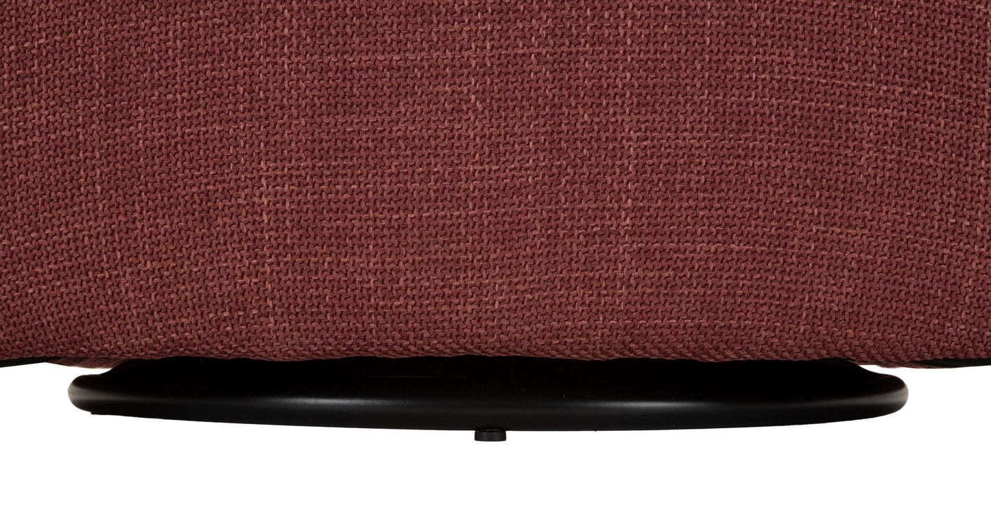 Poltrona Girevole Siena Bordeaux CM 83,5X66X80 Elegante