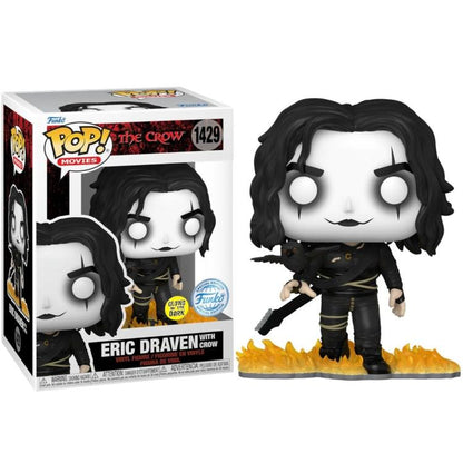 Funko Pop! Movies The Crow (1429) Eric Draven W/ Crow Glows In The Dark Der Rabe