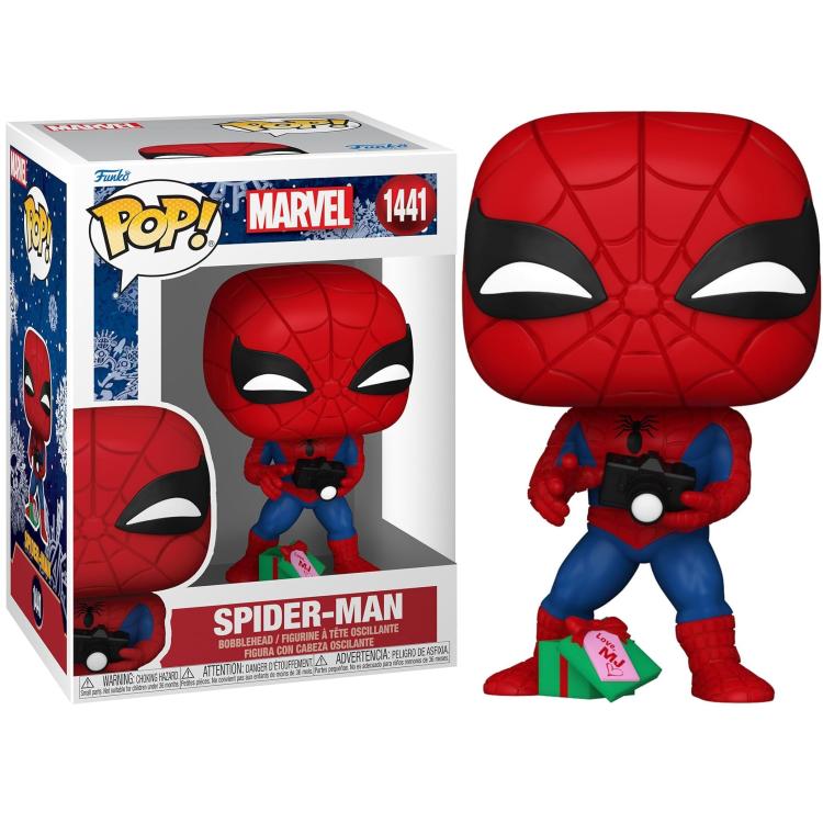Funko Pop! Marvel - (1441) - Spider-Man Open Gift Holiday Vinyl Figure 9cm