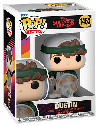 Funko Pop ! Television Netflix Stranger Things S4 - (1463) Dustin W/ Shiled Scudo