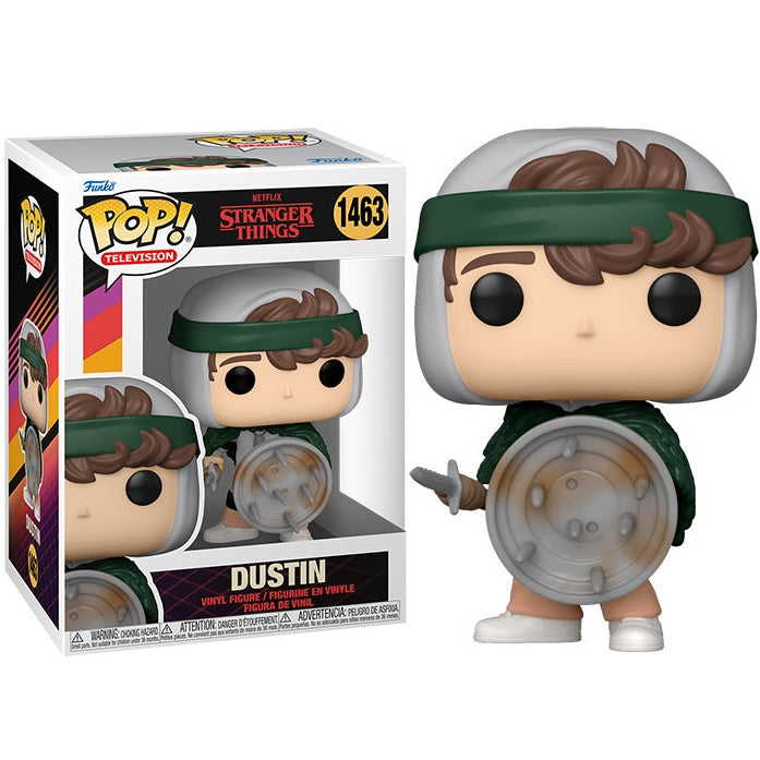 Funko Pop ! Television Netflix Stranger Things S4 - (1463) Dustin W/ Shiled Scudo